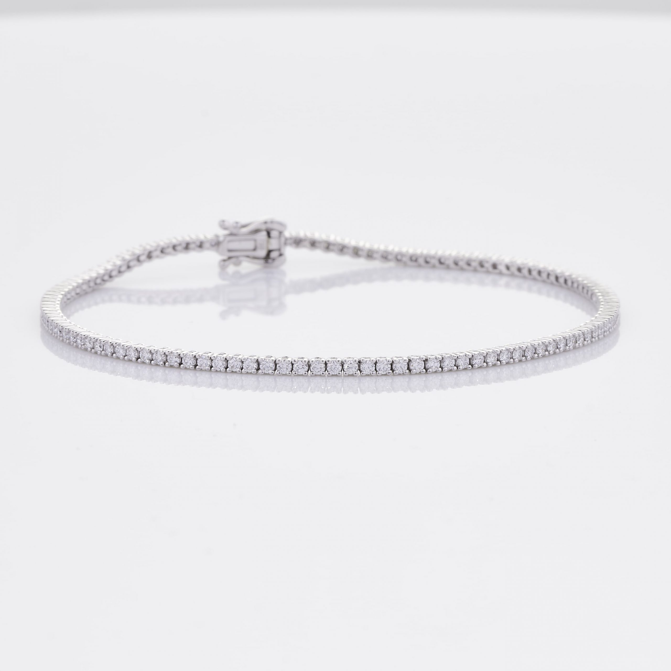 Amazon.com: Ross-Simons 7.50 ct. t.w. Sapphire and .20 ct. t.w. White Topaz Tennis  Bracelet in Sterling Silver With Magnetic Clasp. 7 inches: Clothing, Shoes  & Jewelry