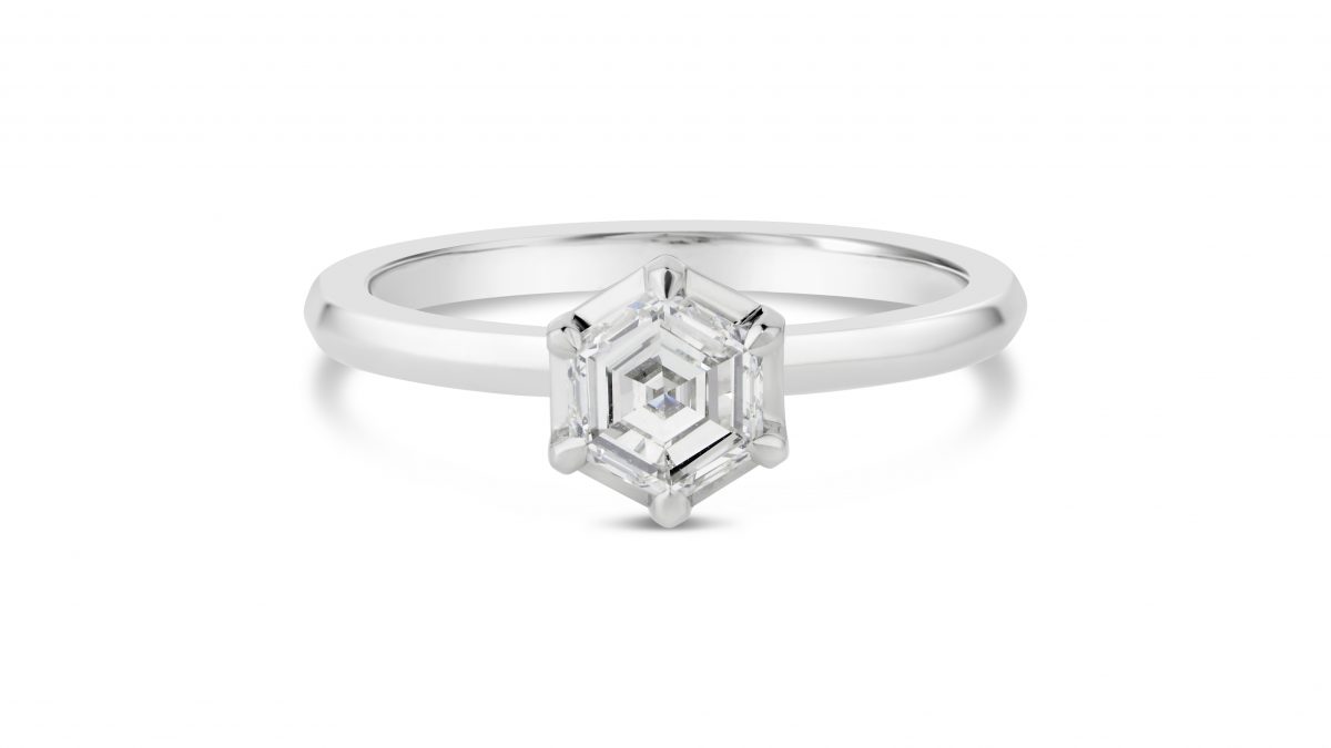 Hexagonal-Diamond-Ring